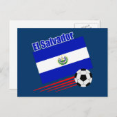 El Salvador-voetbalteam Briefkaart (Voorkant / Achterkant)