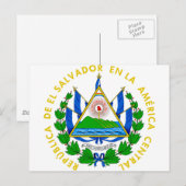 El Salvador-wapenstilstand Briefkaart (Voorkant / Achterkant)