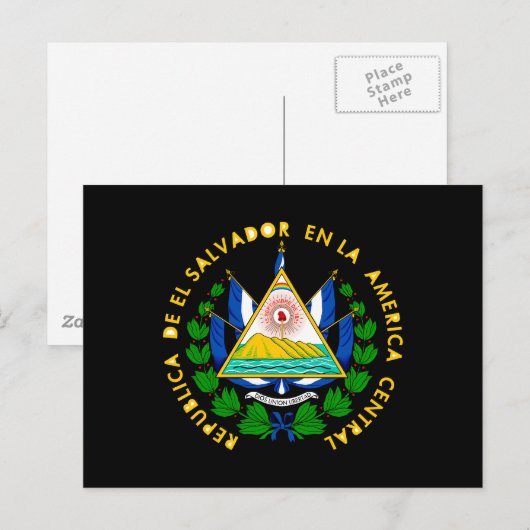 El Salvador-wapenstilstand Briefkaart (Voorkant / Achterkant)