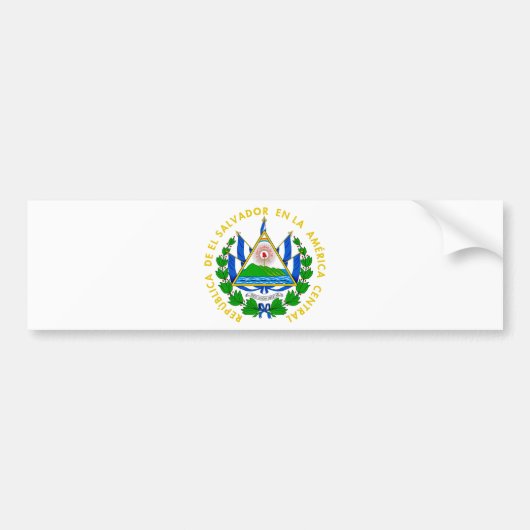 El Salvador-wapenstilstand Bumpersticker (Voorkant)