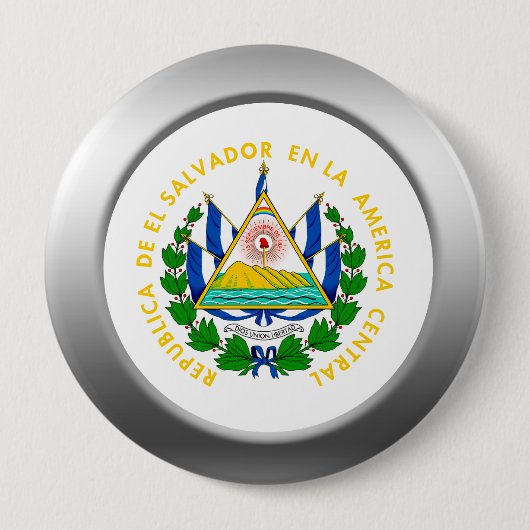 El Salvador-wapenstilstand Ronde Button 4,0 Cm (Voorkant)