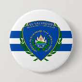 El Salvador-wapenstilstand Ronde Button 7,6 Cm (Voorkant)