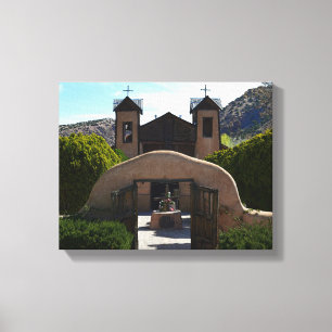 El Santuario De Chimayo Canvas Afdruk