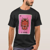El Satanas Mexican Lottery Mexico Loteria Kaarten T-shirt (Voorkant)
