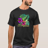 El Segundo Beach Tropisch Flower Surf Vacay T-shirt (Voorkant)