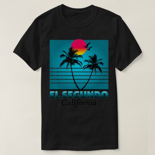 El Segundo California CA Zomer Gift Souvenirs T-shirt (Design voorkant)