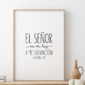 El Señor es mi luz, Salmos 27:1 Poster
