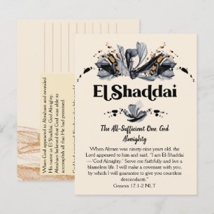 El Shaddai   Namen van de goddelijke revolutie Briefkaart