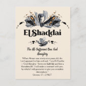 El Shaddai | Namen van de goddelijke revolutie Briefkaart (Voorkant)