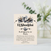 El Shaddai | Namen van de goddelijke revolutie Briefkaart (Staand voorkant)