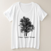 El silencio lo dice TODO Grote Maat T-shirt (Design voorkant)