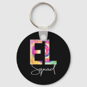 El Squad Tie Dye Back To School Women Appreciation Sleutelhanger (Voorkant)
