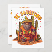 El Squatcho Bigfoot met Maraca, Sombrero en Ponc (Voorkant / Achterkant)