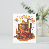 El Squatcho Bigfoot met Maraca, Sombrero en Ponc (Staand voorkant)