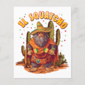 El Squatcho Bigfoot met Maraca, Sombrero en Ponc (Voorkant)