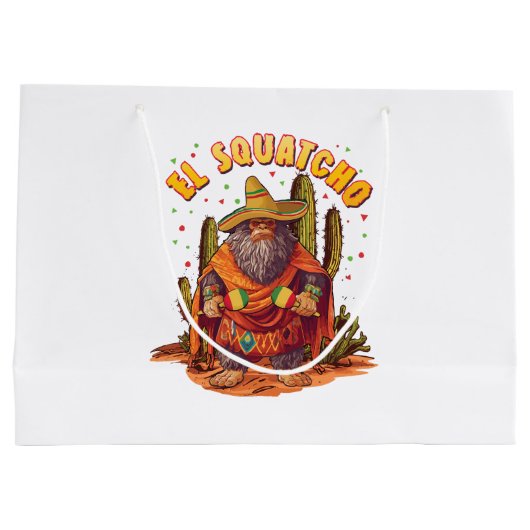El Squatcho Bigfoot met Maraca, Sombrero en Ponc Groot Cadeauzakje (Achterkant)