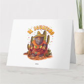 El Squatcho Bigfoot met Maraca, Sombrero en Ponc Kaart (Achterkant)