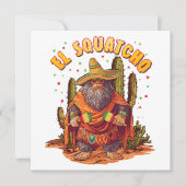 El Squatcho Bigfoot met Maraca, Sombrero en Ponc Kaart (Voorkant)