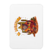 El Squatcho Bigfoot met Maraca, Sombrero en Ponc Magneet (Verticaal)