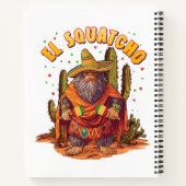 El Squatcho Bigfoot met Maraca, Sombrero en Ponc Notitieboek (Achterkant)