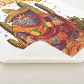 El Squatcho Bigfoot met Maraca, Sombrero en Ponc Sherpa Deken (3/4)