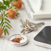 El Squatcho Bigfoot met Maraca, Sombrero en Ponc Sleutelhanger (Zijkant)