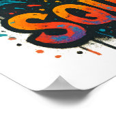 El Squatcho Fiesta Graffiti Bigfoot Art Poster (Hoek)