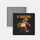 El Squatcho Mexicaanse Bigfoot Tacos Cinco De Mayo Magneet (Voorkant / Achterkant)