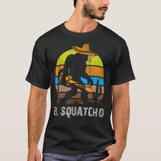 El Squatcho Shirt Bigfoot T Shirt Sasquatch (Voorkant)
