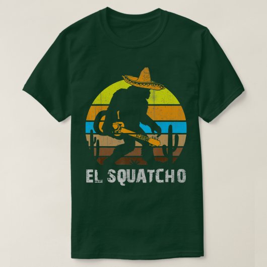 El Squatcho Shirt Bigfoot T Shirt Sasquatch (Design voorkant)
