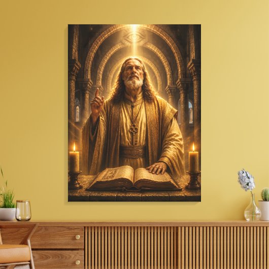 El Sumo Sacerdote Canvas Afdruk (Insitu (Woonkamer))