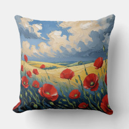 El susuro del viento en las amapolas kussen