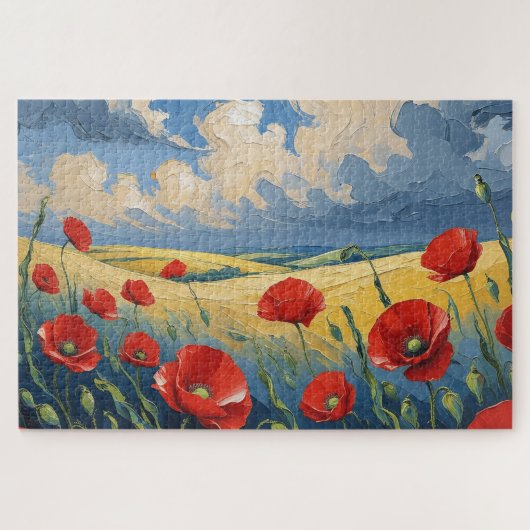 El susurro del viento en las amapolas legpuzzel (Horizontaal)