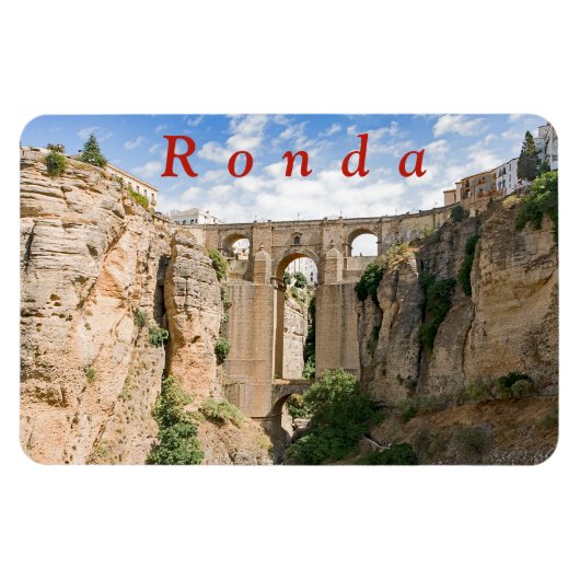 "El Tajo" van Ronda met de Puente Nuevo. Magneet (Horizontaal)