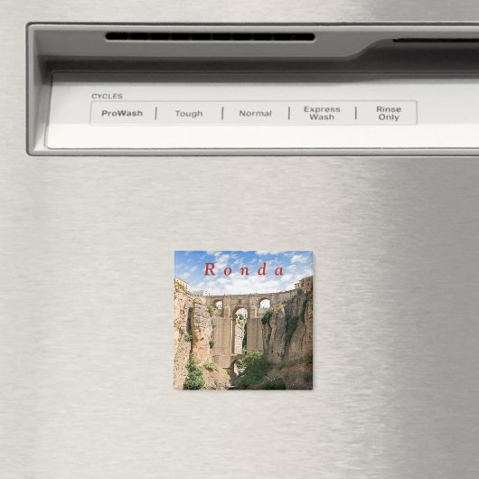 "El Tajo" van Ronda met de Puente Nuevo. Magneet (Insitu (Vaatwasser))