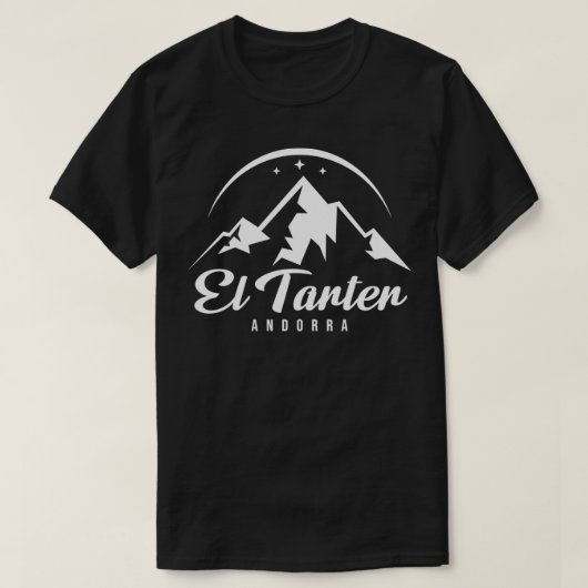 El Tarter Andorra skigebied snowboarden T-shirt (Design voorkant)