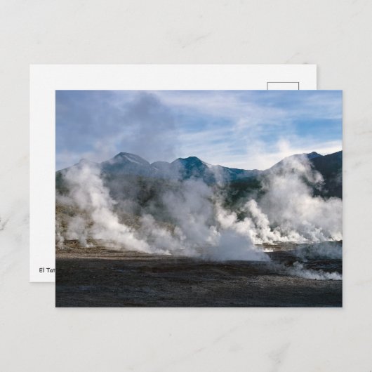 El Tatio-geisers nabij San Pedro de Atacama - Chil Briefkaart (Voorkant / Achterkant)