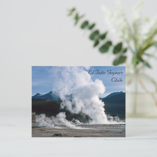 El Tatio-geisers nabij San Pedro de Atacama - Chil Briefkaart (Staand voorkant)