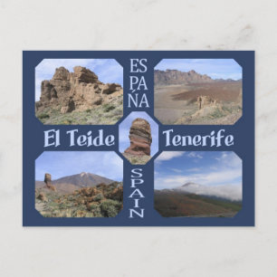 El Teide, Tenerife aangepast briefkaart