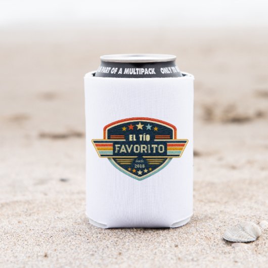 El Tío Favorito Custom Jaar Retro Patch Blikjeskoeler