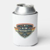 El Tío Favorito Custom Jaar Retro Patch Blikjeskoeler (Blikje Voorkant)