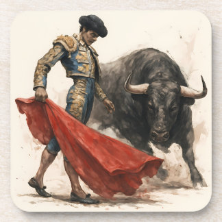 El torero y el toro bier onderzetter