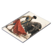 El torero y el toro notitieboek (Linkerzijde)