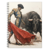 El torero y el toro notitieboek (Voorkant)