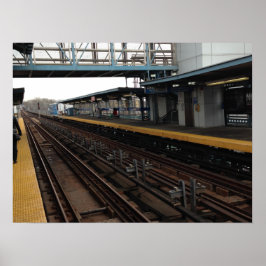 El Train Station Philadelphia Poster