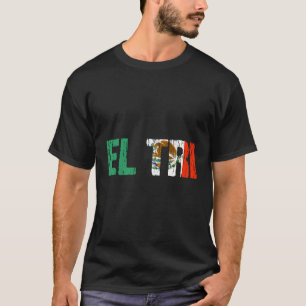 El Tri Mexico Voetbal Fan Verdrietige Vlag T-shirt