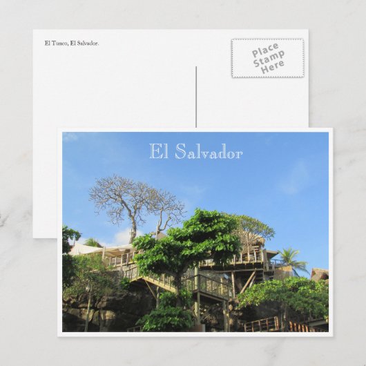 el tunco hotel briefkaart (Voorkant / Achterkant)