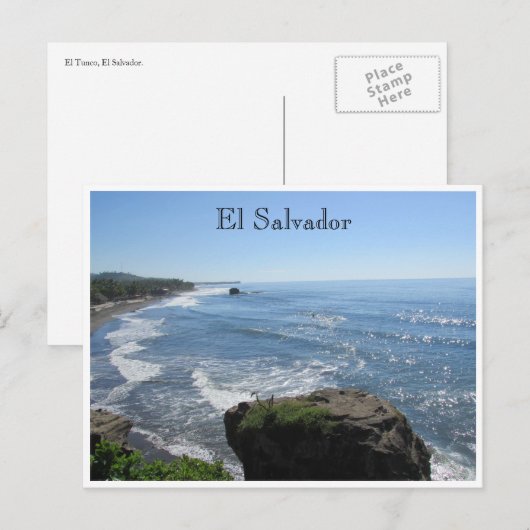 el tunco playa briefkaart (Voorkant / Achterkant)