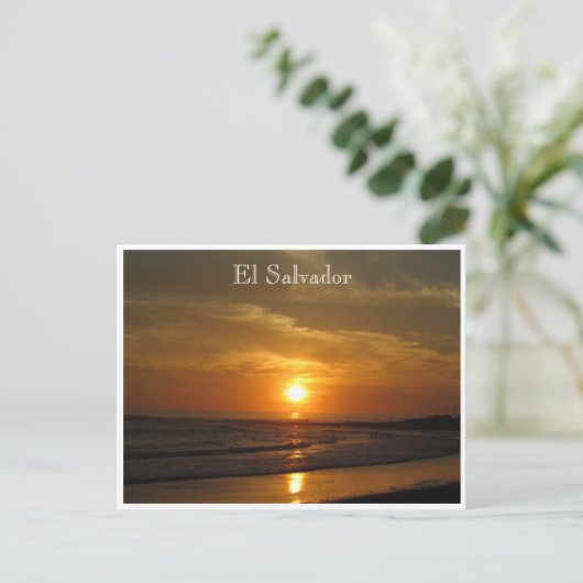 el tunco sunset briefkaart (Staand voorkant)