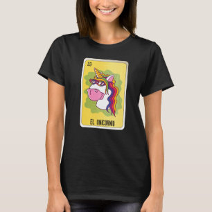 El Unicornio Mexican Loteria Cards T-shirt
